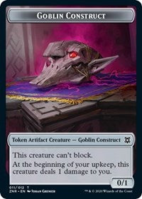 Goblin Construct // Illusion Double-Sided Token [Zendikar Rising Tokens] | The CG Realm