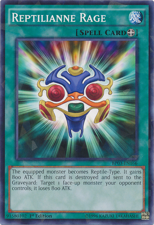 Reptilianne Rage [BP03-EN166] Shatterfoil Rare | The CG Realm