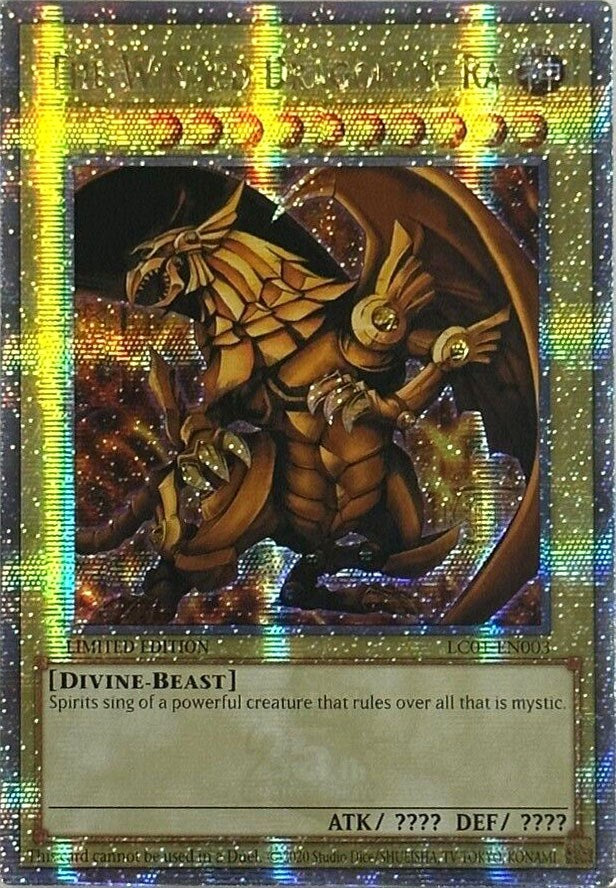 The Winged Dragon of Ra (25th Anniversary) [LC01-EN003] Quarter Century Secret Rare | The CG Realm