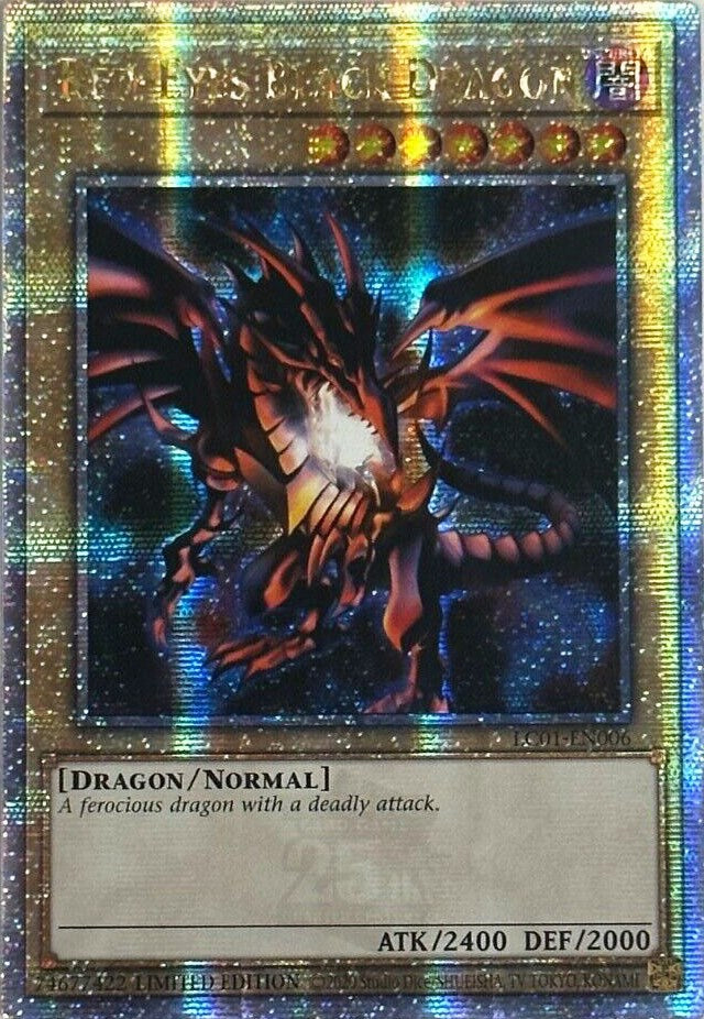 Red-Eyes Black Dragon (25th Anniversary) [LC01-EN006] Quarter Century Secret Rare | The CG Realm