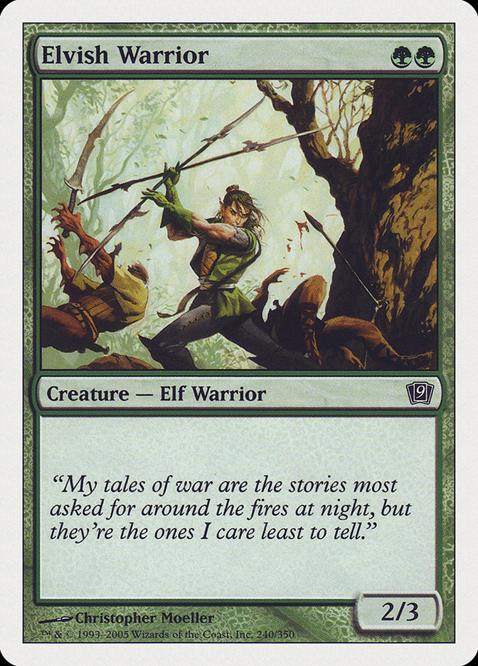 Elvish Warrior [Ninth Edition] | The CG Realm