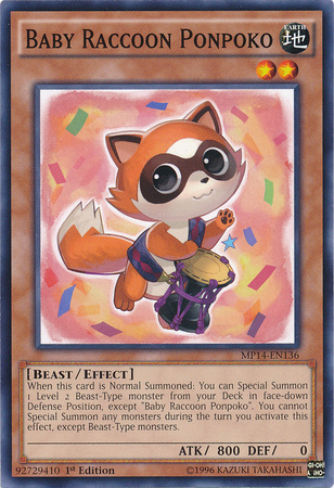 Baby Raccoon Ponpoko [MP14-EN136] Common | The CG Realm