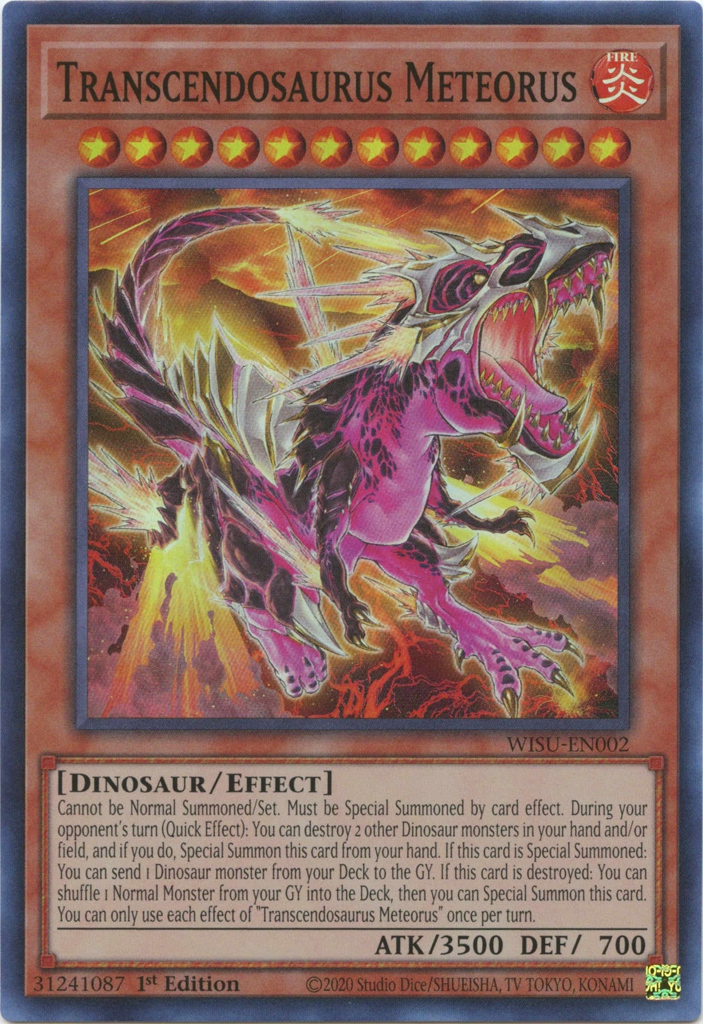 Transcendosaurus Meteorus [WISU-EN002] Super Rare | The CG Realm