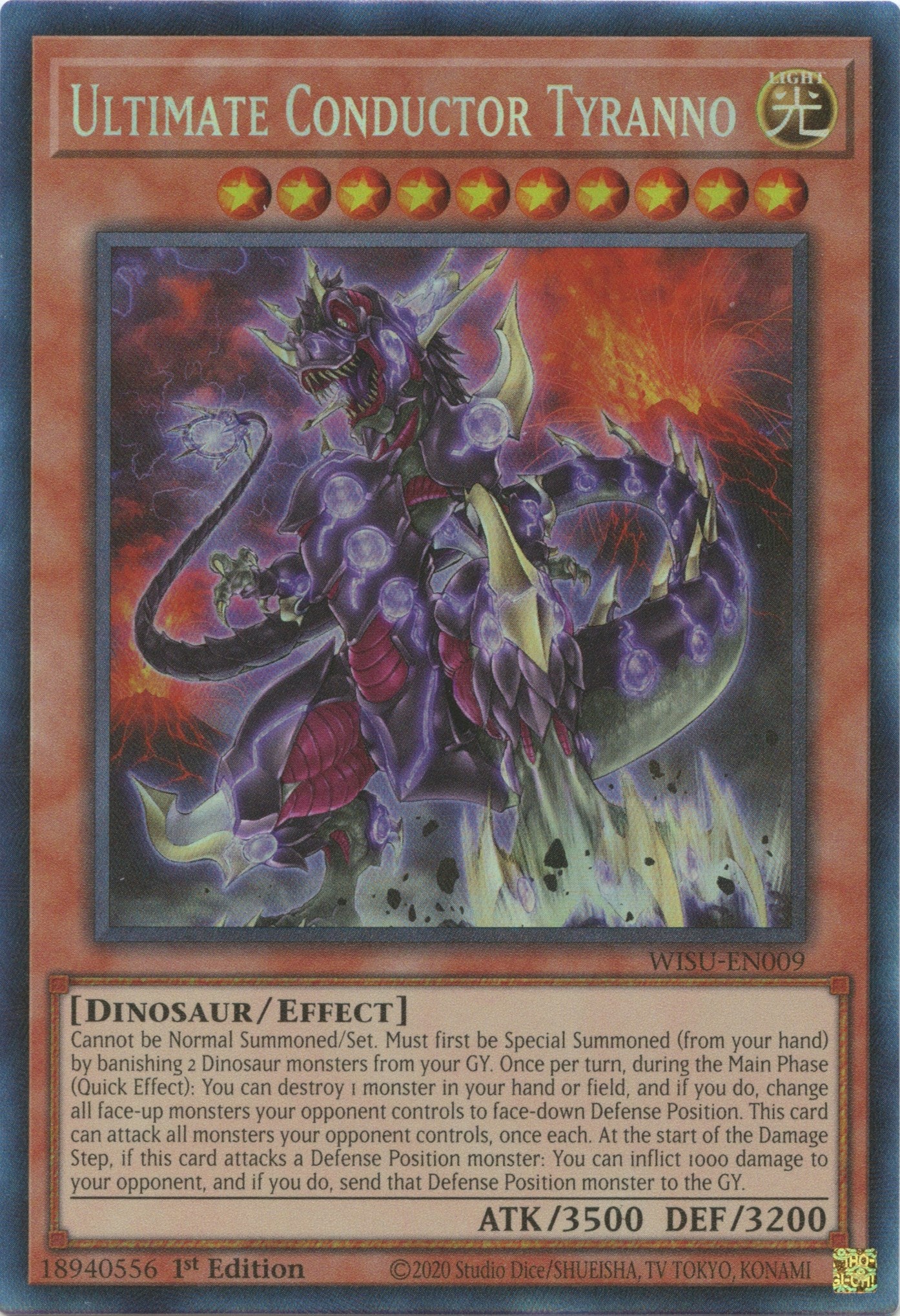 Ultimate Conductor Tyranno [WISU-EN009] Collector's Rare | The CG Realm