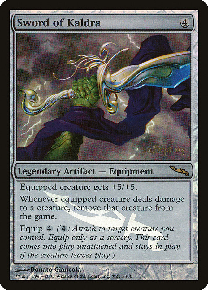 Sword of Kaldra [Mirrodin Promos] | The CG Realm