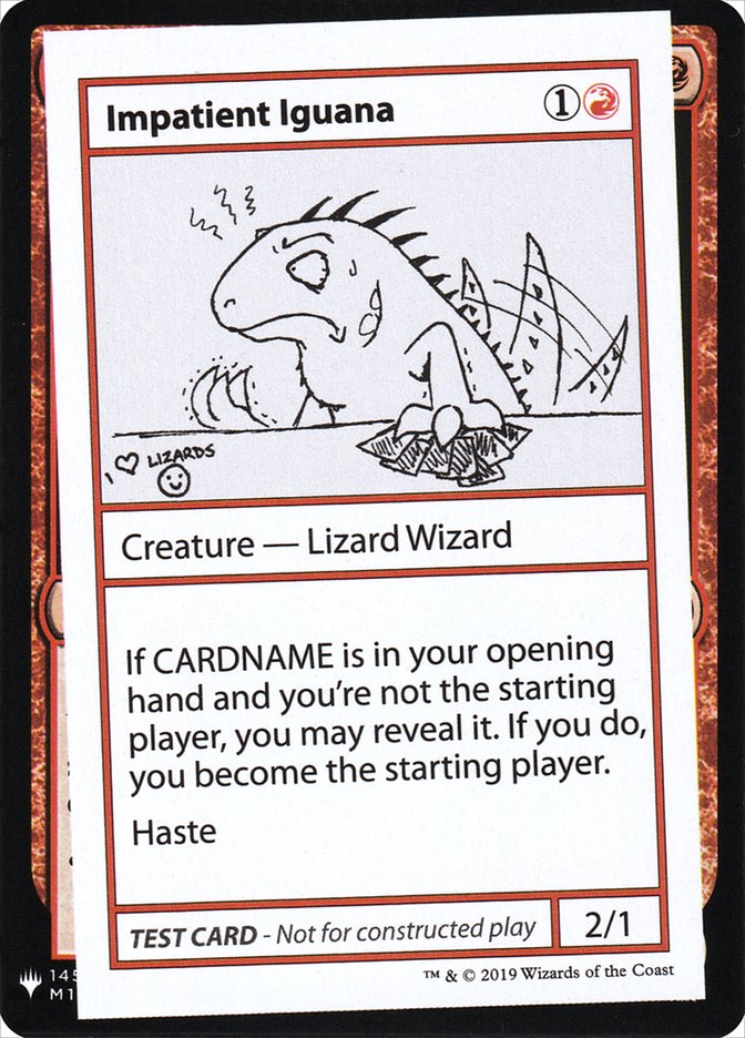 Impatient Iguana [Mystery Booster Playtest Cards] | The CG Realm