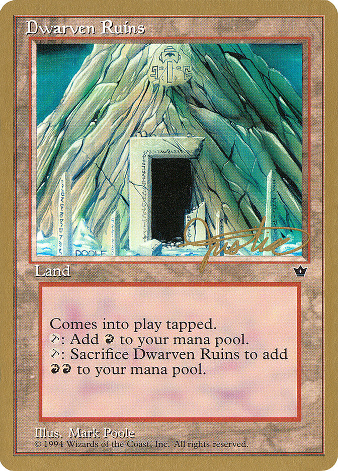 Dwarven Ruins (Mark Justice) [Pro Tour Collector Set] | The CG Realm