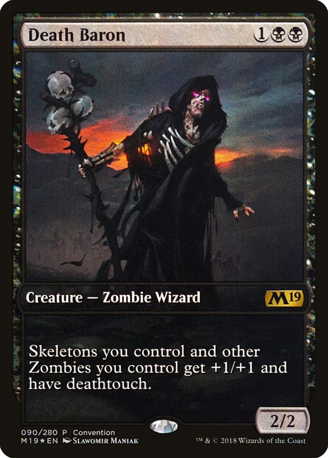 Death Baron (Convention) (Full Art) [Core Set 2019 Promos] | The CG Realm