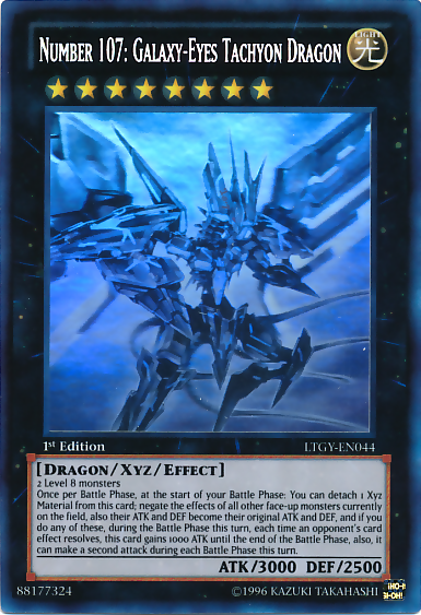 Number 107: Galaxy-Eyes Tachyon Dragon [LTGY-EN044] Ghost Rare | The CG Realm