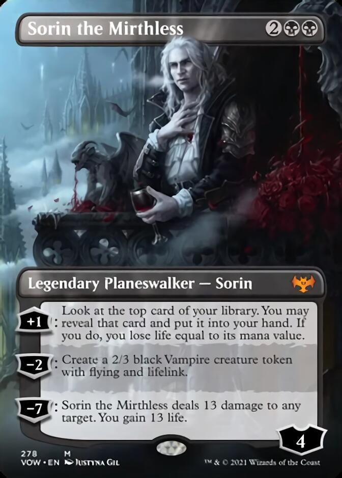 Sorin the Mirthless (Borderless) [Innistrad: Crimson Vow] | The CG Realm