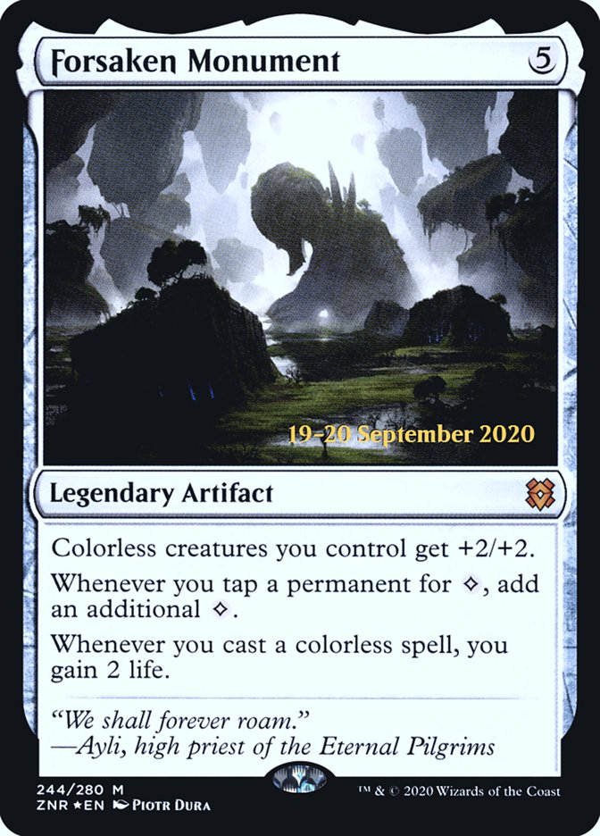 Forsaken Monument [Zendikar Rising Prerelease Promos] | The CG Realm