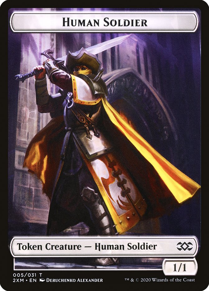 Human Soldier Token [Double Masters Tokens] | The CG Realm