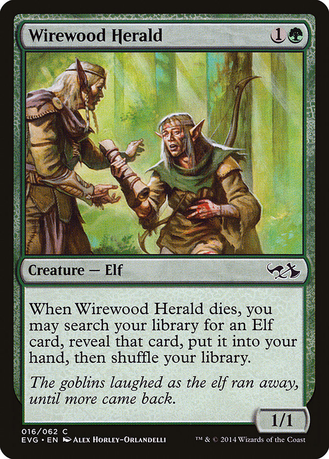 Wirewood Herald (Elves vs. Goblins) [Duel Decks Anthology] | The CG Realm