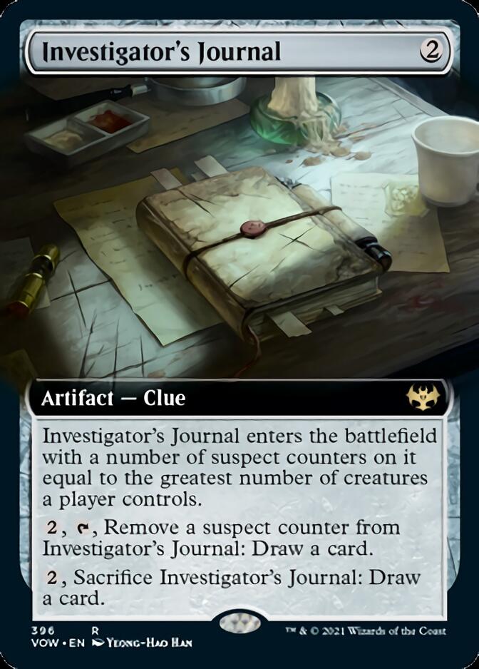 Investigator's Journal (Extended Art) [Innistrad: Crimson Vow] | The CG Realm