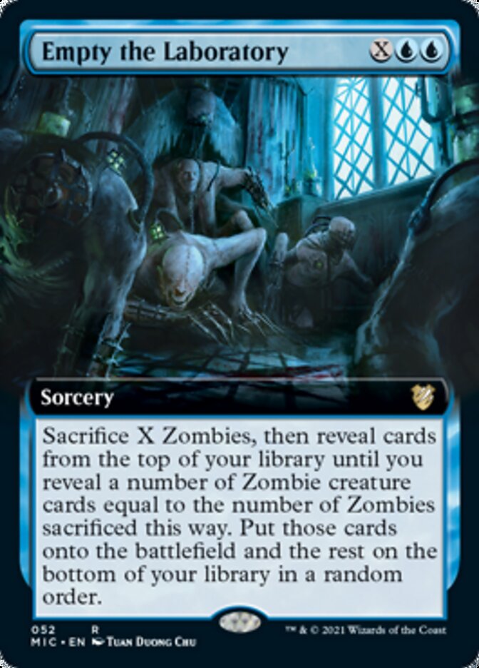 Empty the Laboratory (Extended Art) [Innistrad: Midnight Hunt Commander] | The CG Realm