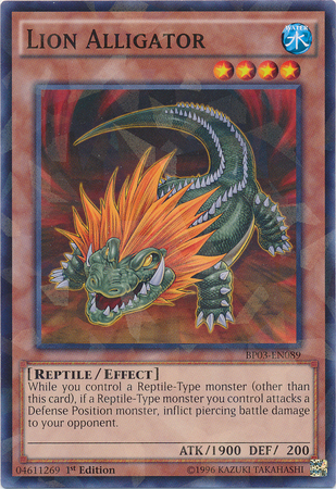 Lion Alligator [BP03-EN089] Shatterfoil Rare | The CG Realm