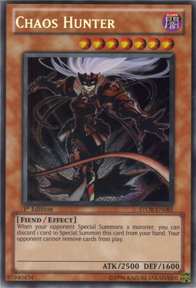 Chaos Hunter [STOR-EN085] Secret Rare | The CG Realm