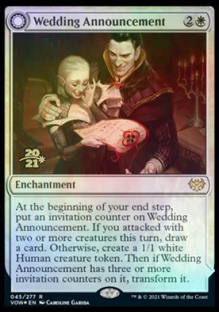 Wedding Announcement // Wedding Festivity [Innistrad: Crimson Vow Prerelease Promos] | The CG Realm