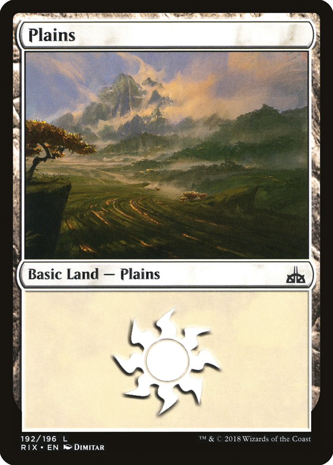 Plains (192) [Rivals of Ixalan] | The CG Realm