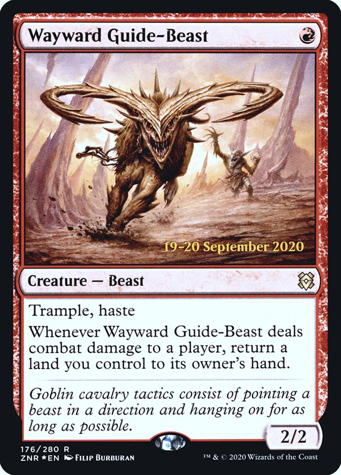 Wayward Guide-Beast [Zendikar Rising Prerelease Promos] | The CG Realm