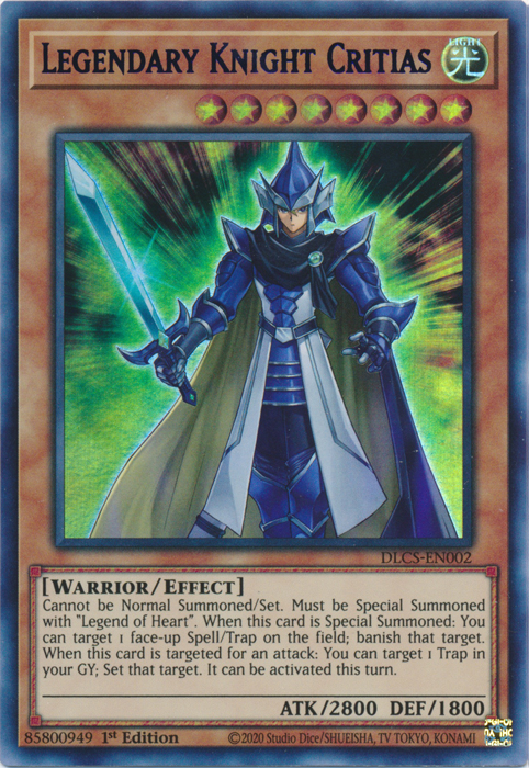 Legendary Knight Critias (Purple) [DLCS-EN002] Ultra Rare | The CG Realm