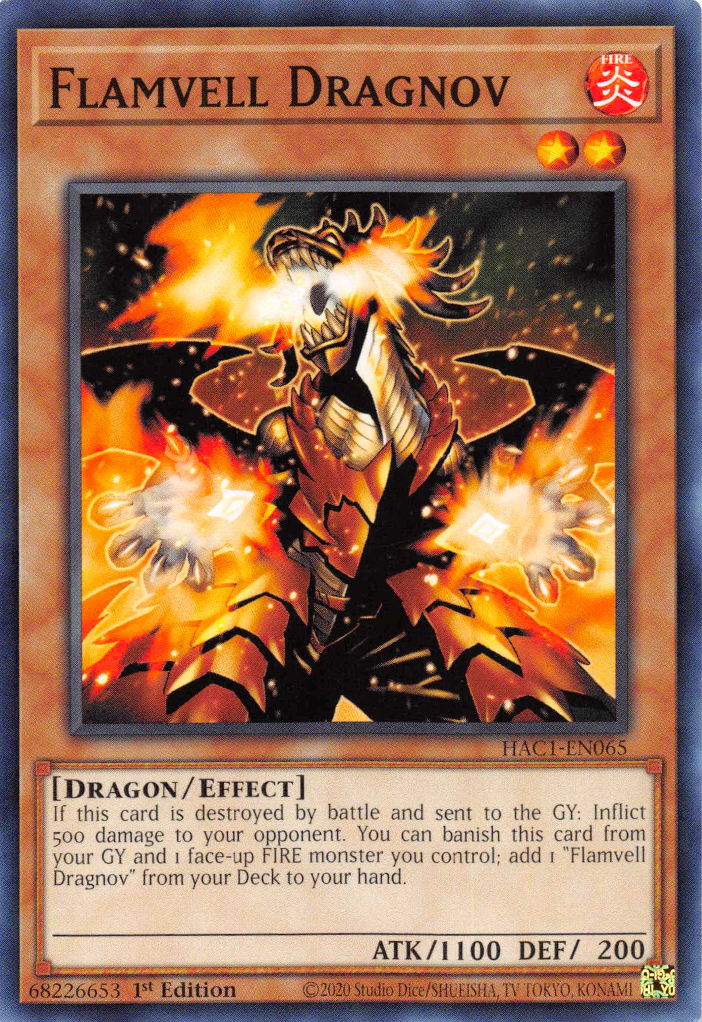 Flamvell Dragnov [HAC1-EN065] Common | The CG Realm