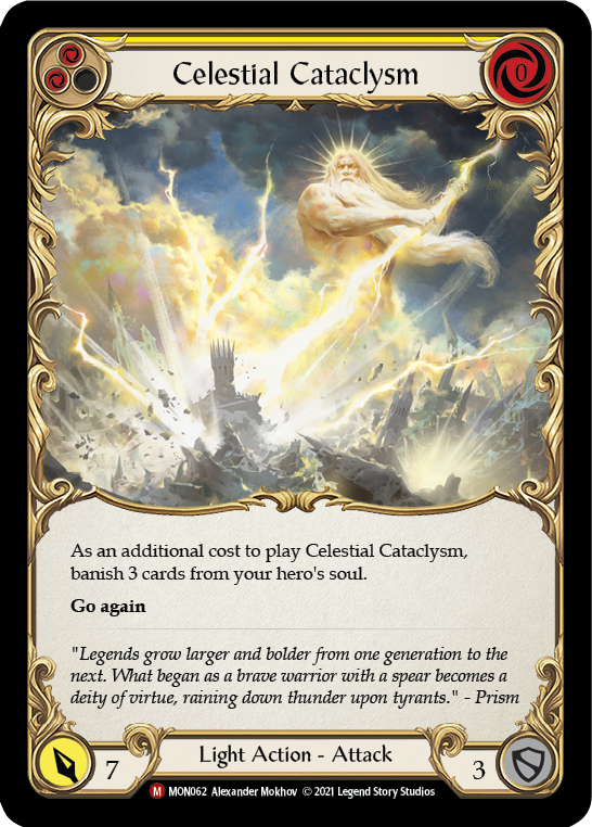 Celestial Cataclysm [MON062] (Monarch)  1st Edition Normal | The CG Realm