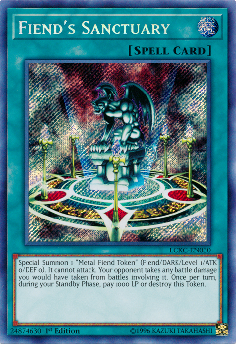 Fiend's Sanctuary [LCKC-EN030] Secret Rare | The CG Realm