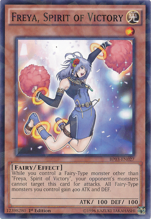 Freya, Spirit of Victory [BP03-EN027] Shatterfoil Rare | The CG Realm