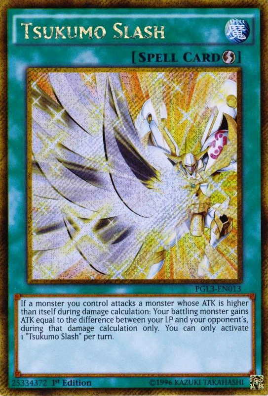 Tsukumo Slash [PGL3-EN013] Gold Secret Rare | The CG Realm