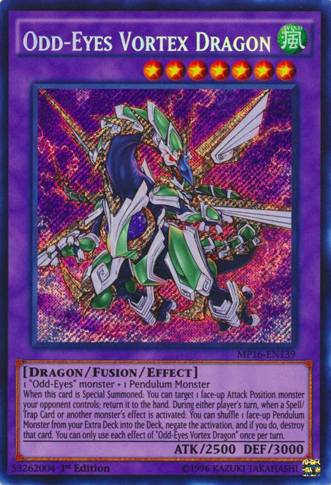 Odd-Eyes Vortex Dragon [MP16-EN139] Secret Rare | The CG Realm