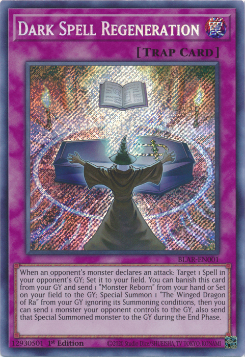 Dark Spell Regeneration [BLAR-EN001] Secret Rare | The CG Realm