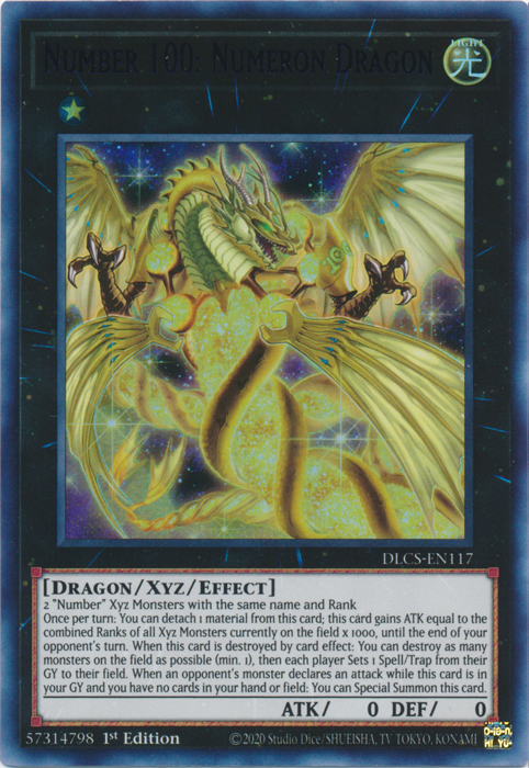 Number 100: Numeron Dragon (Purple) [DLCS-EN117] Ultra Rare | The CG Realm