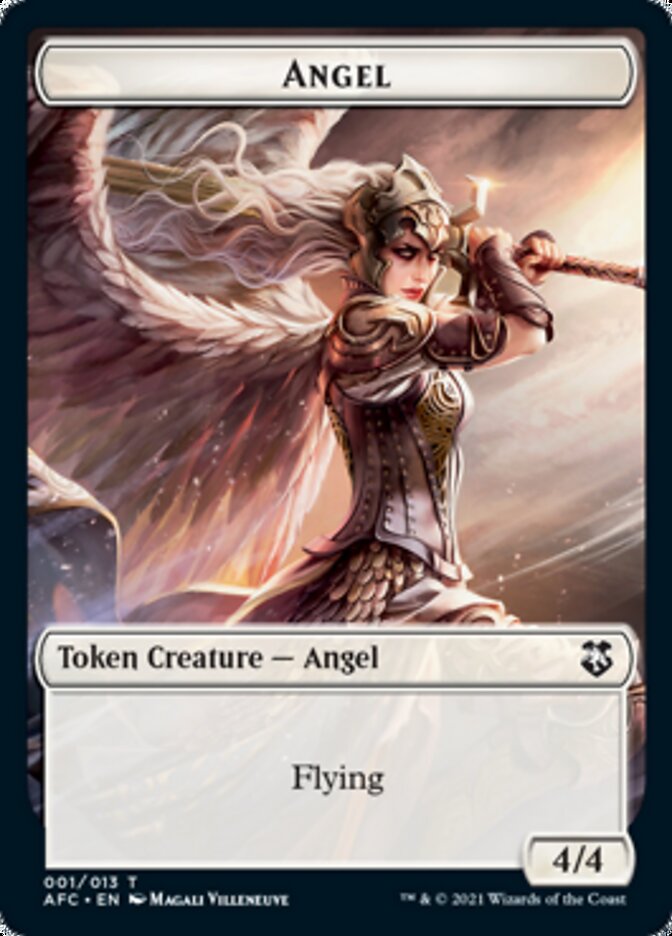 Angel // Saproling Double-Sided Token [Dungeons & Dragons: Adventures in the Forgotten Realms Commander Tokens] | The CG Realm