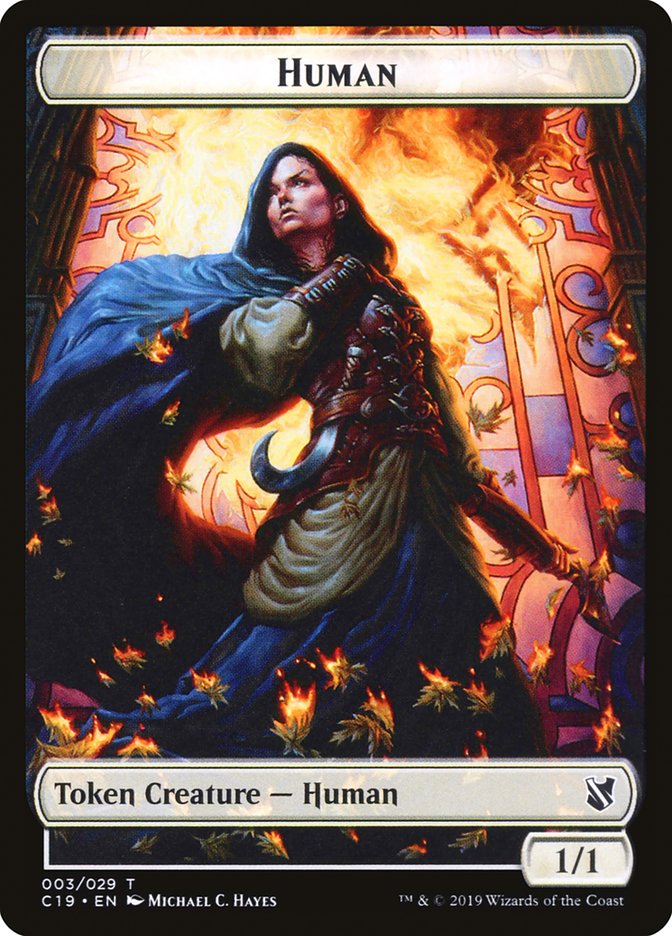 Human Token [Commander 2019 Tokens] | The CG Realm