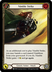 Nimble Strike (Yellow) [U-WTR186] (Welcome to Rathe Unlimited)  Unlimited Rainbow Foil | The CG Realm