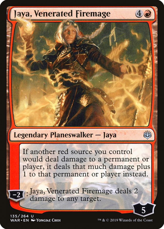 Jaya, Venerated Firemage [War of the Spark] | The CG Realm