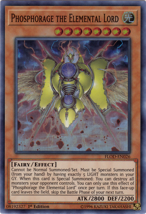 Phosphorage the Elemental Lord [FLOD-EN026] Super Rare | The CG Realm