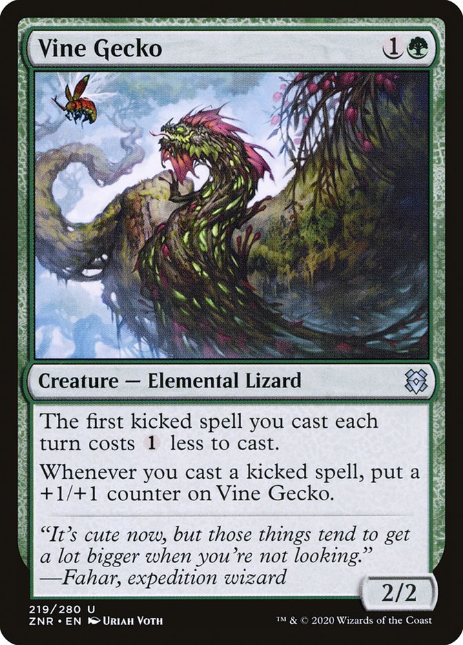 Vine Gecko [Zendikar Rising] | The CG Realm