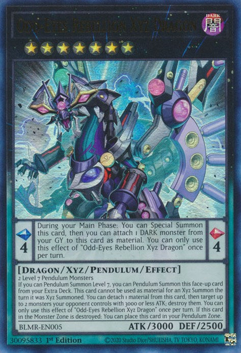 Odd-Eyes Rebellion Xyz Dragon [BLMR-EN005] Ultra Rare | The CG Realm