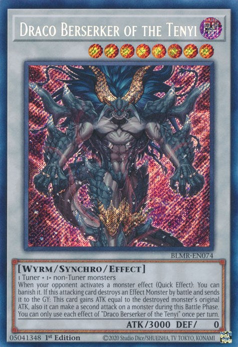 Draco Berserker of the Tenyi [BLMR-EN074] Secret Rare | The CG Realm