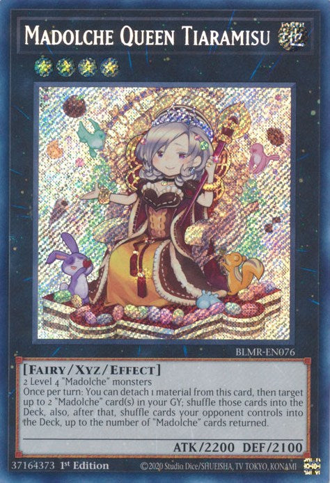 Madolche Queen Tiaramisu [BLMR-EN076] Secret Rare | The CG Realm