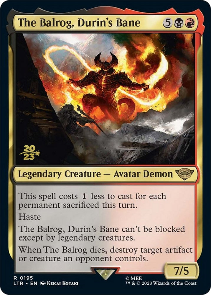 The Balrog, Durin's Bane [The Lord of the Rings: Tales of Middle-Earth Prerelease Promos] | The CG Realm