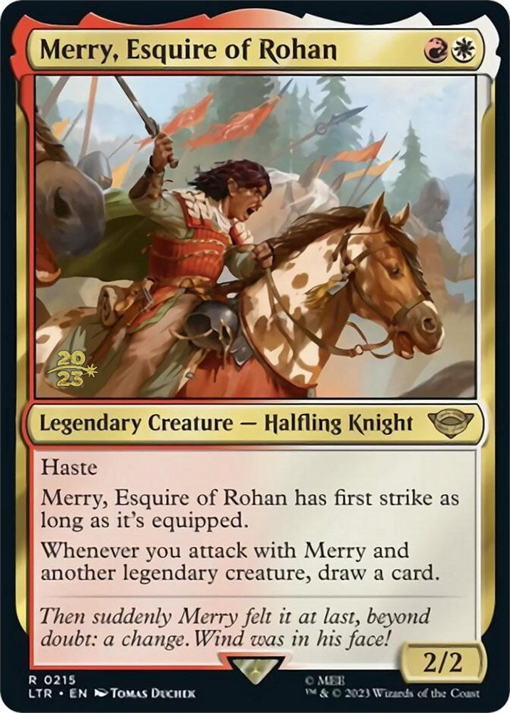 Merry, Esquire of Rohan [The Lord of the Rings: Tales of Middle-Earth Prerelease Promos] | The CG Realm