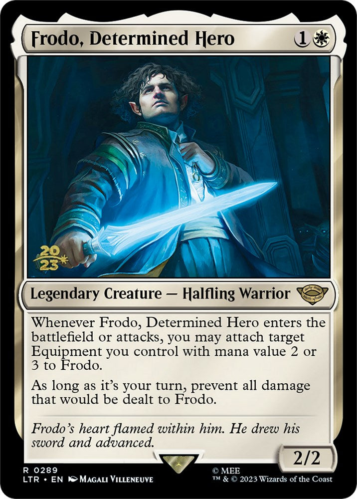 Frodo, Determined Hero [The Lord of the Rings: Tales of Middle-Earth Prerelease Promos] | The CG Realm