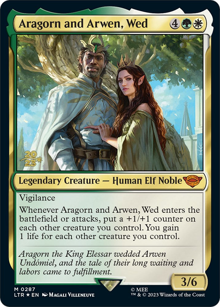 Aragorn and Arwen, Wed [The Lord of the Rings: Tales of Middle-Earth Prerelease Promos] | The CG Realm