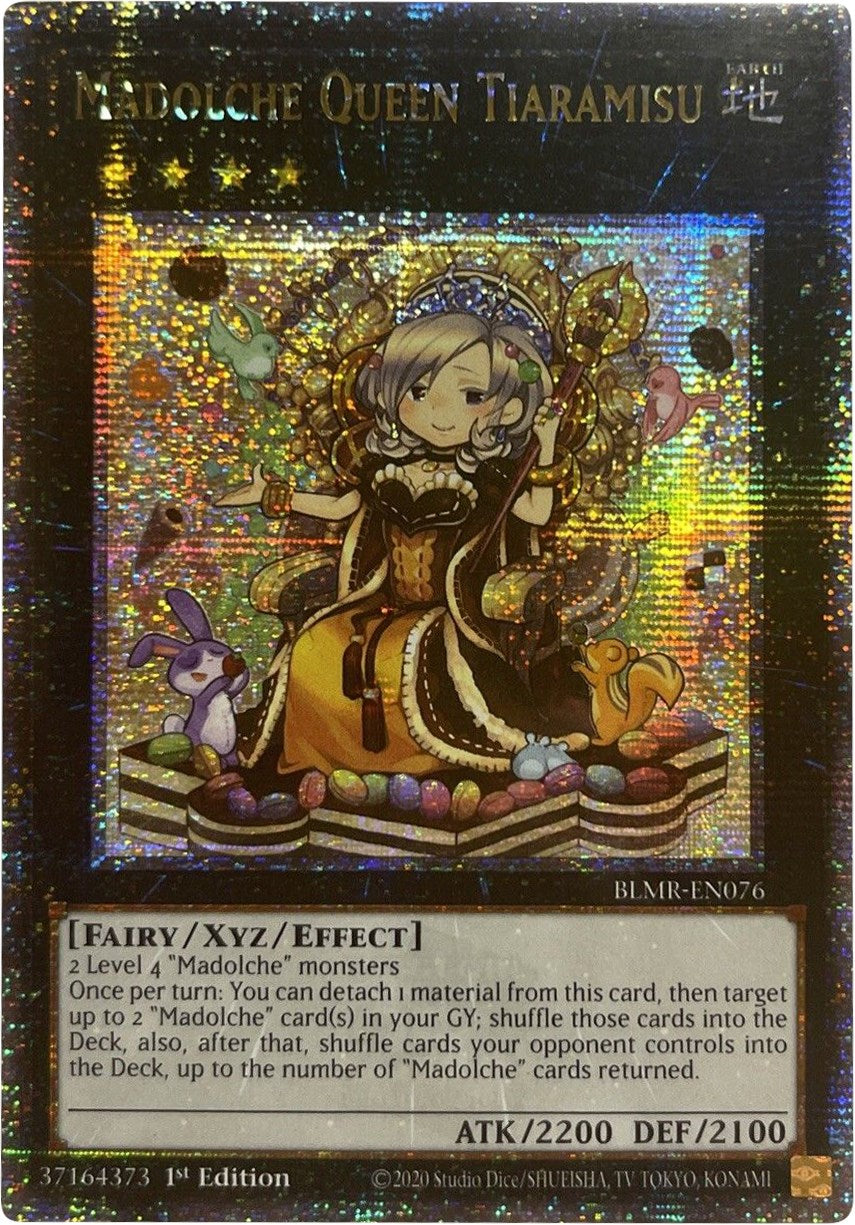 Madolche Queen Tiaramisu [BLMR-EN076] Quarter Century Secret Rare | The CG Realm