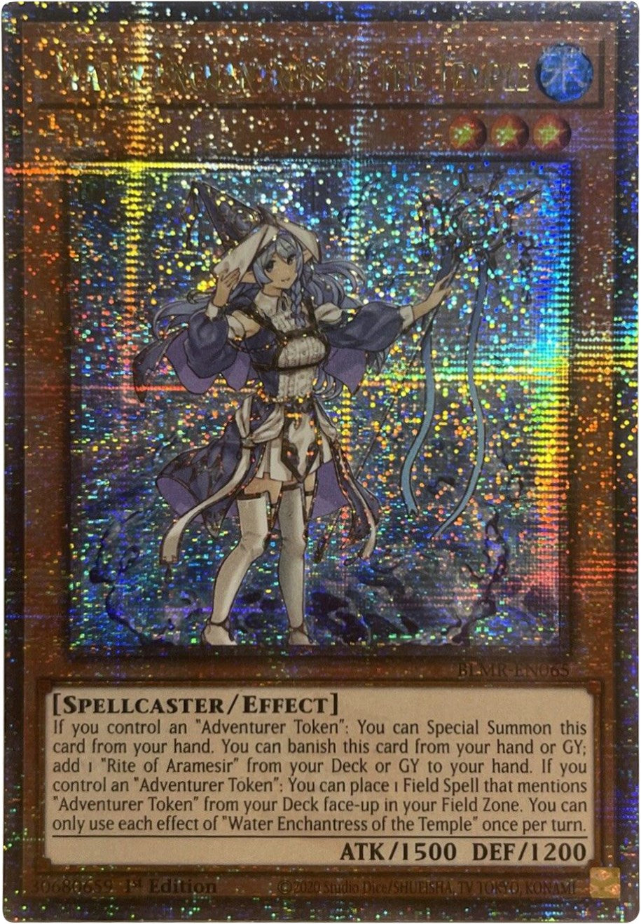 Water Enchantress of the Temple [BLMR-EN065] Quarter Century Secret Rare | The CG Realm