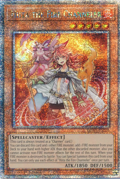 Hiita the Fire Channeler [DUNE-EN026] Quarter Century Secret Rare | The CG Realm