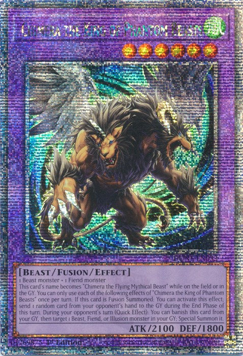 Chimera the King of Phantom Beasts [DUNE-EN033] Quarter Century Secret Rare | The CG Realm